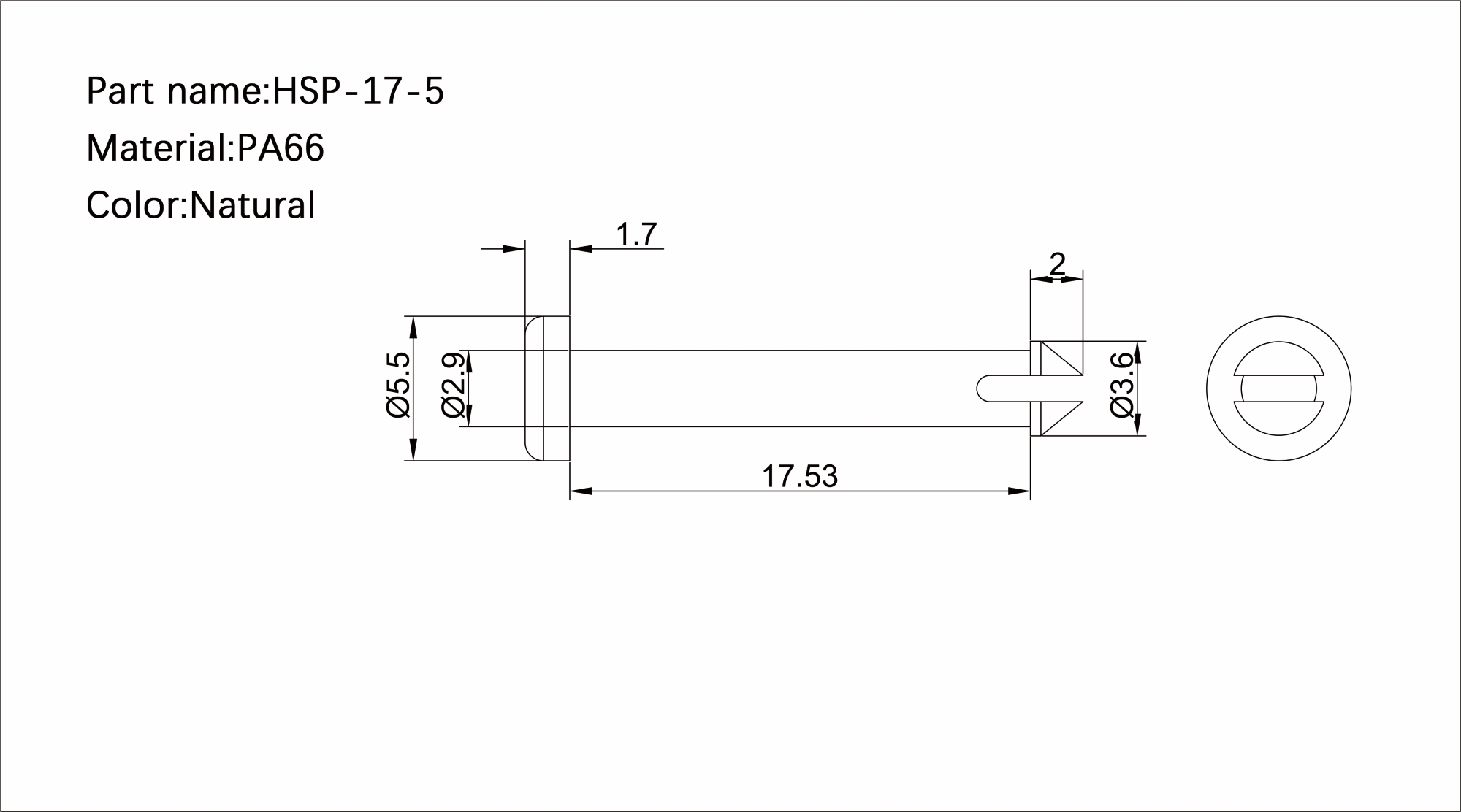 Heat Sink Rivet HSR-17-5